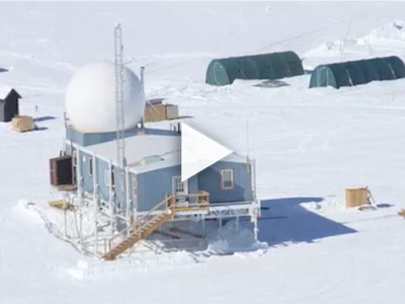 Antarctic ice station