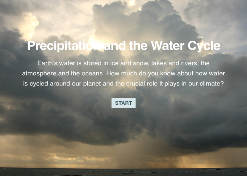 Cover page: precipitation and the water cycle