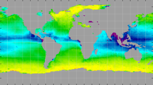 Sea surface density, November 2011