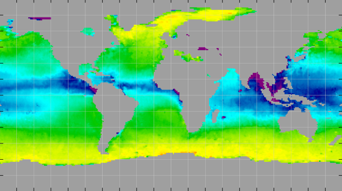 Monthly composite map of sea surface density, November 2012.