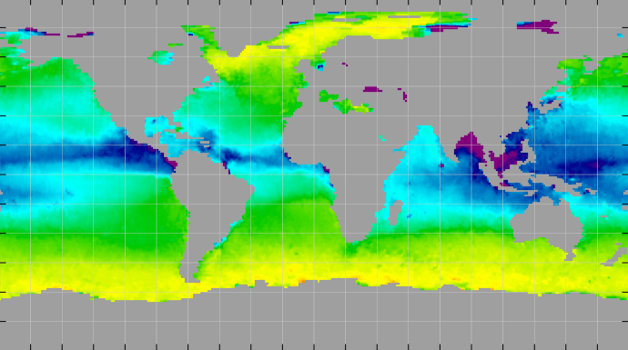 Sea surface density, October 2013