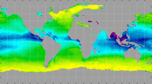 Sea surface density, November 2013