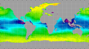 Sea surface density, May 2015
