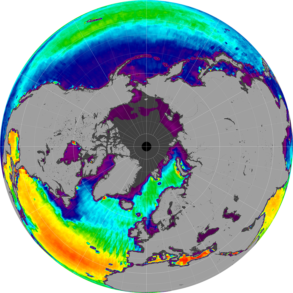 Monthly composite map of sea surface salinity, August 2012.