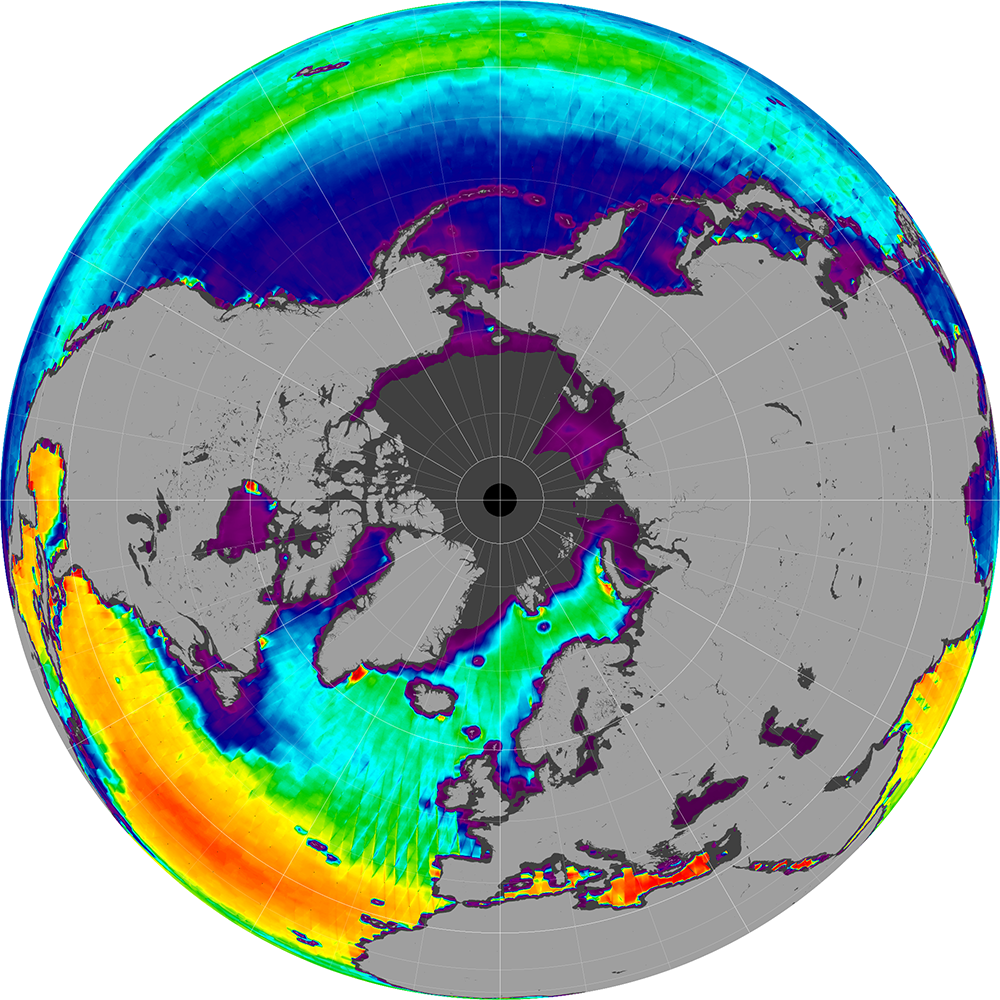 Monthly composite map of sea surface salinity, August 2014.