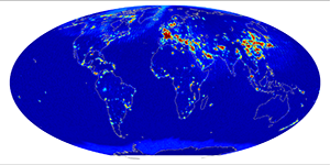 Global radiometer percent RFI, September 2013
